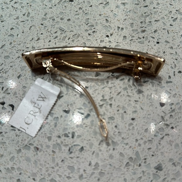 NWT J.Crew Gold Barrette Hair Clip - Picture 5 of 6